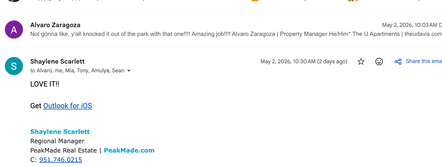 A saved LeaseMagnets testimonial screenshot.
