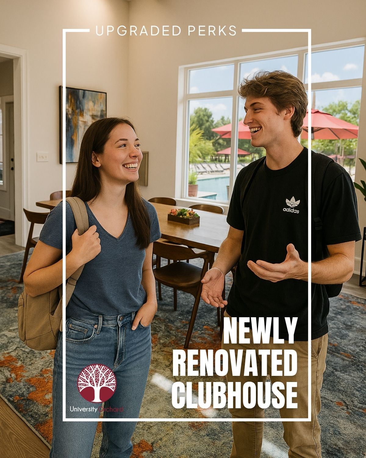 Newly renovated clubhouse static ad example